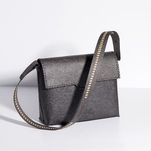 Aiya ayiA Benue Satchel with Kariba Wide Strap Black